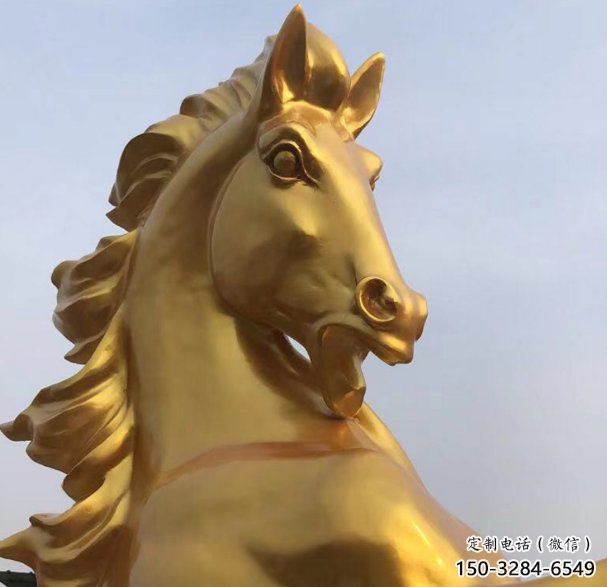 公園駿馬雕塑 酒店門口雕塑 彩繪擺件