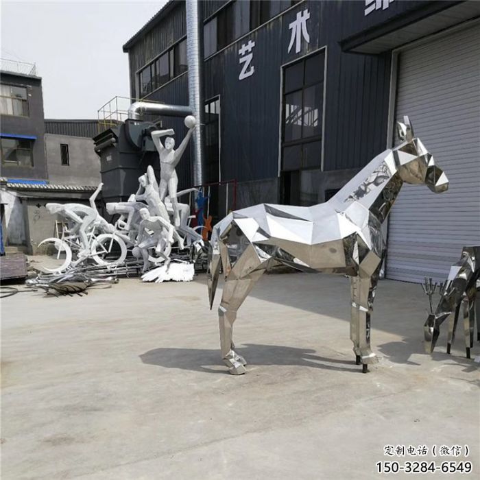 商業街駿馬雕塑 售樓處雕塑 動物擺件