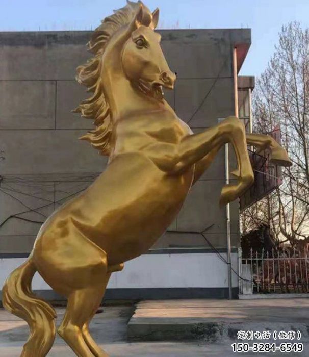 庭院駿馬雕塑 城市古銅色雕塑 動物小品