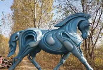 仿真駿馬雕塑 店門口園林雕塑 動物小品