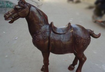 門口馬踏飛燕雕塑 售樓處仿真雕塑 彩繪小品