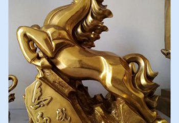 園林馬踏飛燕雕塑 城市廣場雕塑 步行街擺件