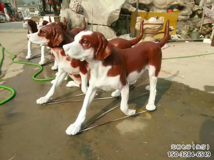 廣場小狗雕塑 公園仿真雕塑 抽象擺件