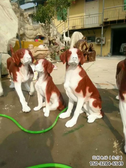 園林小狗雕塑 城市廣場雕塑 步行街?jǐn)[件