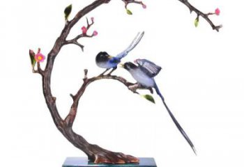 仿真喜鵲雕塑 店門口園林雕塑 動物小品