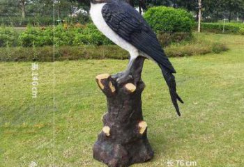 公園喜鵲雕塑 酒店門口雕塑 彩繪擺件