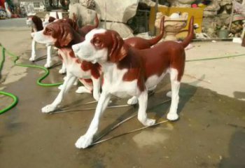 廣場小狗雕塑 公園仿真雕塑 抽象擺件