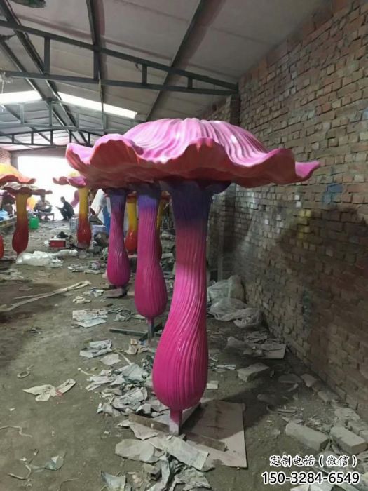 大型蘑菇雕塑 步行街果蔬雕塑 仿真擺件