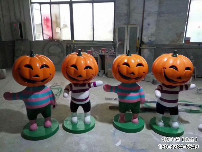 創意南瓜雕塑 步行街店門口雕塑 果蔬小品