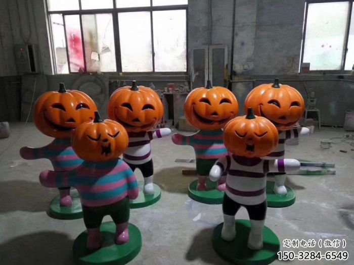 酒店南瓜雕塑 庭院仿真雕塑 彩繪小品