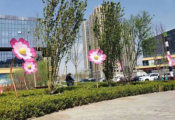 園林花朵雕塑 城市廣場雕塑 步行街擺件