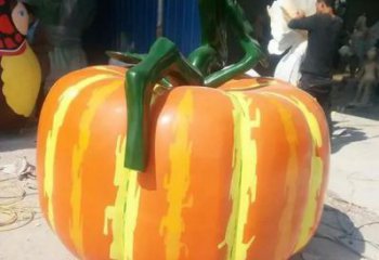 城市南瓜雕塑 風景區(qū)彩繪雕塑 抽象擺件