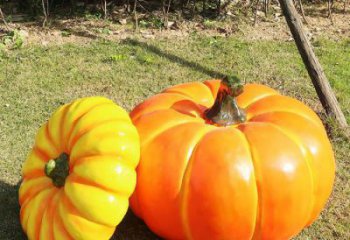 南瓜雕塑 庭院仿真雕塑 彩繪擺件