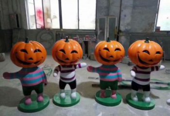 創(chuàng)意南瓜雕塑 步行街店門口雕塑 果蔬小品