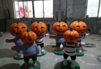 酒店南瓜雕塑 庭院仿真雕塑 彩繪小品