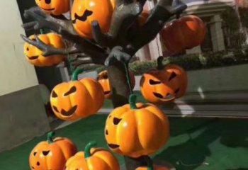 園林南瓜雕塑 田間彩繪雕塑 仿真擺件