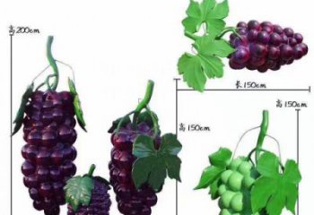 田間葡萄雕塑 彩繪仿真雕塑 園林?jǐn)[件