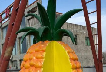 風(fēng)景區(qū)菠蘿雕塑 售樓處廣場雕塑 彩繪擺件