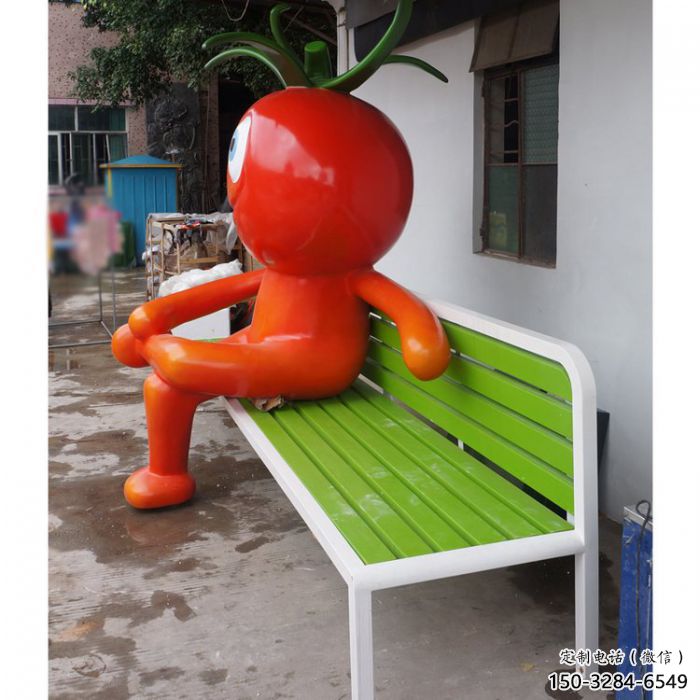 創(chuàng)意西紅柿雕塑 步行街店門口雕塑 果蔬小品