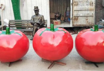 公園西紅柿雕塑 酒店門口雕塑 彩繪擺件