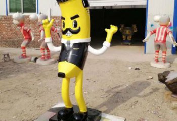 創意香蕉雕塑 步行街店門口雕塑 水果小品