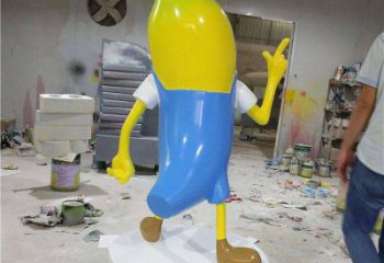 酒店香蕉雕塑 庭院仿真雕塑 彩繪小品
