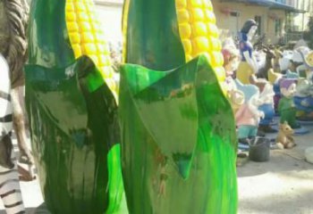 仿真玉米雕塑 店門口園林雕塑 農作物小品