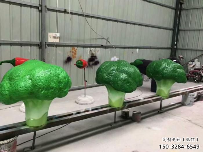 抽象白菜雕塑 店門口彩繪雕塑 步行街擺件