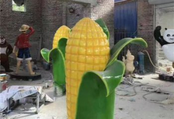 酒店玉米雕塑 庭院仿真雕塑 彩繪小品