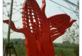 鏤空玉米雕塑 廣場農作物雕塑 門口小品