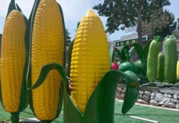 園林玉米雕塑 田間彩繪雕塑 仿真擺件
