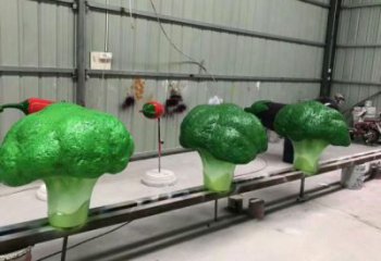 抽象白菜雕塑 店門口彩繪雕塑 步行街擺件