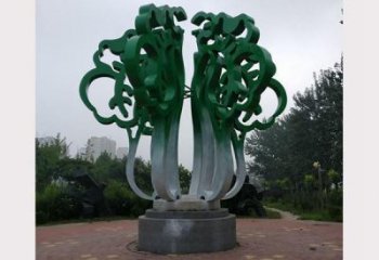 鏤空白菜雕塑 廣場果蔬雕塑 門口小品