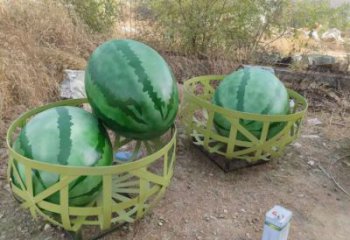 店門口西瓜雕塑 創(chuàng)意景觀雕塑 仿真擺件