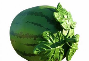 公園西瓜雕塑 酒店門口雕塑 彩繪擺件