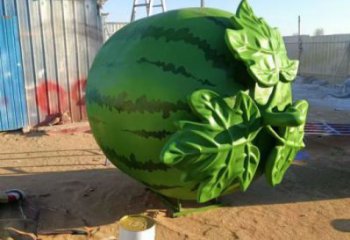 園林西瓜雕塑 田間彩繪雕塑 仿真擺件