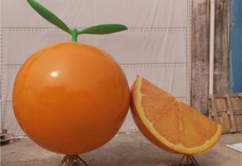 田間橙子雕塑 彩繪仿真雕塑 園林擺件