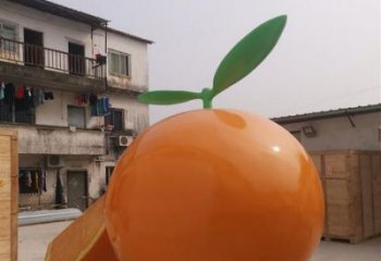 商業街橙子雕塑 售樓處雕塑 水果擺件