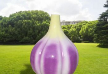 彩繪大蒜雕塑 仿真雕塑 步行街擺件