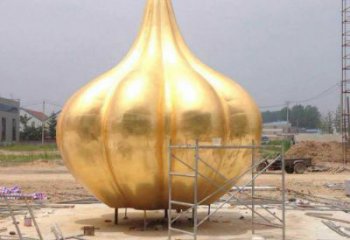 廣場大蒜雕塑 公園仿真雕塑 抽象擺件