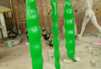 仿真豆角雕塑 酒店公園雕塑 風景區擺件