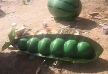 庭院豆角雕塑 城市古銅色雕塑 果蔬小品