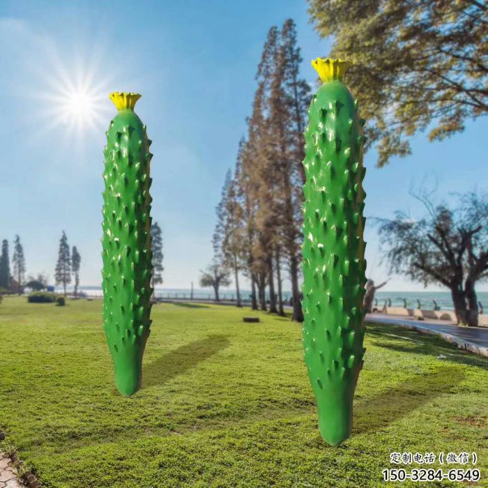 園林黃瓜雕塑 田間彩繪雕塑 仿真擺件