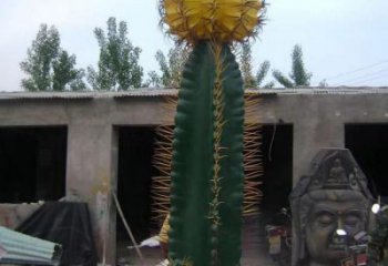 仿真仙人球雕塑 店門口園林雕塑 花卉小品