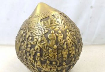 廣場(chǎng)壽桃雕塑 公園仿真雕塑 抽象擺件