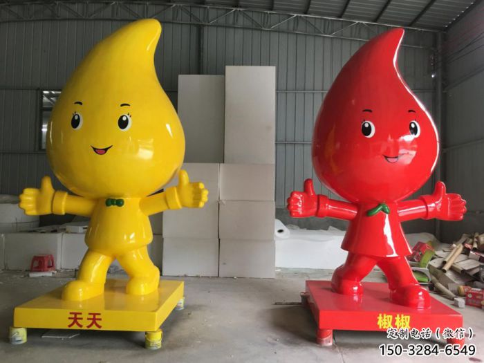 公園辣椒雕塑 酒店門口雕塑 彩繪擺件