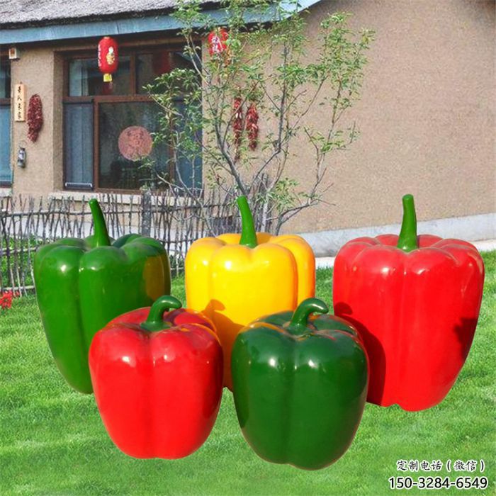 城市青椒雕塑 風景區彩繪雕塑 抽象擺件