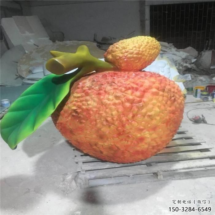 創意荔枝雕塑 步行街店門口雕塑 水果小品