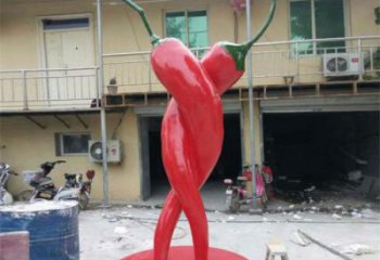 城市辣椒雕塑 風景區(qū)彩繪雕塑 抽象擺件