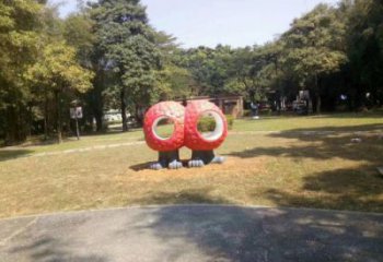 園林荔枝雕塑 田間彩繪雕塑 仿真擺件